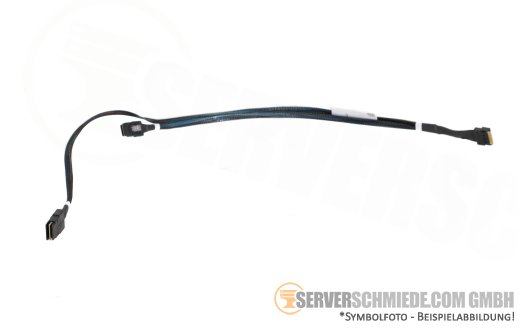 HP 75 / 45cm SAS Kabel cable 2x SFF-8087 gerade to 1x SFF-8654 gerade DL380 Gen11 LFF P51563-001