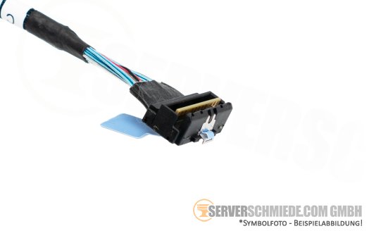 HP 75 / 65cm SAS Kabel cable 2x SFF-8087 gerade to 1x SFF-8654 winkel ML110 Gen11 LFF P60269-001