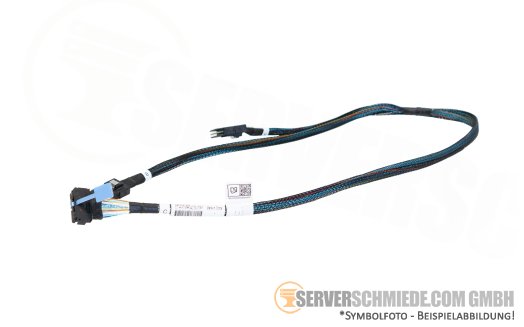 HP 75 / 65cm SAS Kabel cable 2x SFF-8087 gerade to 1x SFF-8654 winkel ML110 Gen11 LFF P60269-001