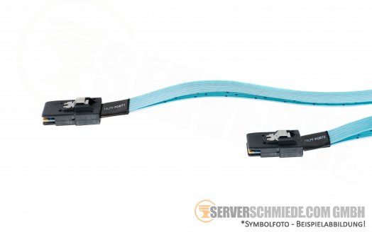 HP 85cm 1x wide SAS 68-pin Y-Split to 2x SFF-8087 cable Kabel DL380 ML350p Gen8 Gen9 747574-001
