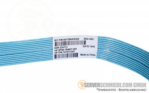 HP 85cm 1x wide SAS 68-pin Y-Split to 2x SFF-8087 cable Kabel DL380 ML350p Gen8 Gen9 747574-001