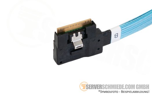 HP 75cm NVMe Kabel cable SFF-8654 winkel to SFF-8654 winkel Box1 DL345 DL385 Gen11 P58016-001