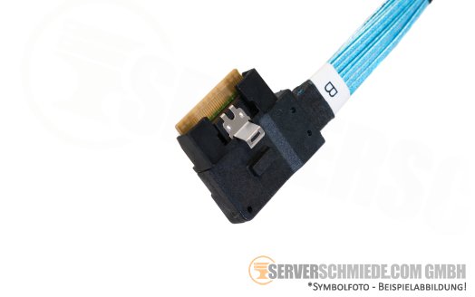 HP 75cm NVMe Kabel cable SFF-8654 winkel to SFF-8654 winkel Box2 DL385 Gen11 P58015-001