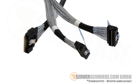 HP 80 / 65cm NVMe Kabel cable 2x SFF-8654 gerade to 2x SFF-8654 winkel ML350 Gen11 P45304-001
