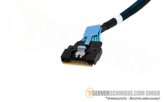 HP 80cm SAS Kabel 1x SFF-8654 gerade to 1x SFF-8654 winkel ML110 Gen11 P60270-001
