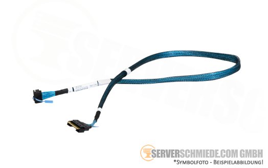 HP 80cm SAS Kabel 1x SFF-8654 gerade to 1x SFF-8654 winkel ML110 Gen11 P60270-001