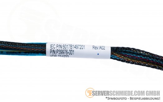 HP 80cm  SAS / NVMe Kabel 1x SFF-8654 Slim SAS 4i -- 1x SFF-8087 80cm 1x SFF-8087 65cm P39976-001