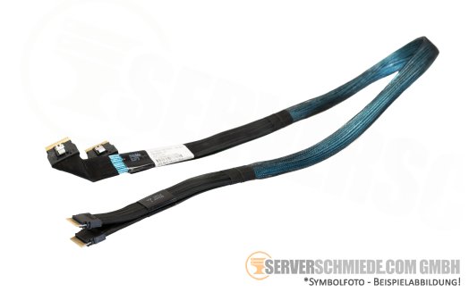 HP 80cm Slim SAS NVMe cable SFF-8654 DL560 Gen10 B2P3+B2P4 to Riser-1 Port 3A+4A 869967-001
