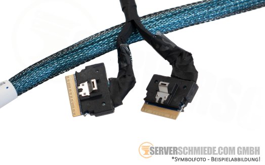 HP 81cm NVMe Kabel cable Box 2 2x SFF-8654 8i gerade to 1x SFF-8654 8i gerade DL380 Gen10 Plus P14331-001