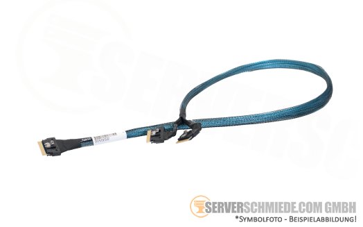 HP 81cm NVMe Kabel cable Box 2 2x SFF-8654 8i gerade to 1x SFF-8654 8i gerade DL380 Gen10 Plus P14331-001