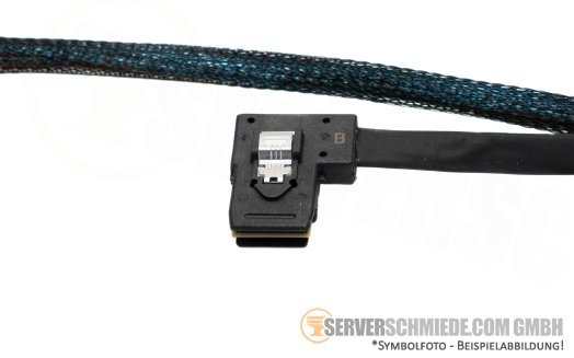 HP 82 / 64cm SAS Kabel cable 2x SFF-8087 winkel to 1x SFF-8654 gerade DL360 Gen10 Plus 8xSFF P55583-001