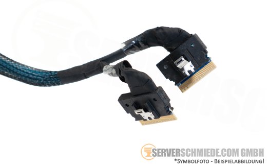 HP 82cm NVMe Kabel cable Box 2 2x SFF-8654 8i gerade to 1x SFF-8654 8i gerade DL380 Gen10 Plus P14332-001