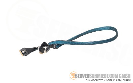 HP 82cm NVMe Kabel cable Box 2 2x SFF-8654 8i gerade to 1x SFF-8654 8i gerade DL380 Gen10 Plus P14332-001