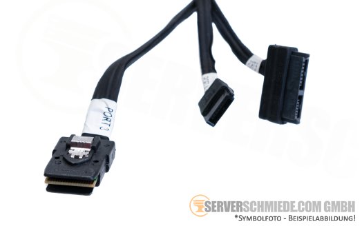HP 85cm SAS Kabel 1x SFF-8087 winkel to 1x SFF-8087 gerade + 1x SATA + 1x SATA/Power 869830-001