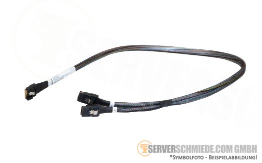 HP 85cm SAS Kabel cable 2x SFF-8087 gerade to 1x SFF-8654 gerade DL380 Gen11 LFF P58791-001