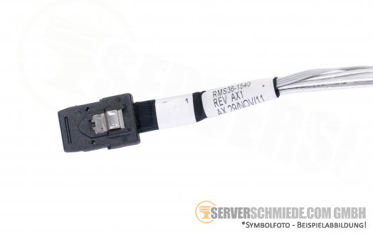 HP 85cm Kabel 1x SFF-8087 4x SATA gerade 1x 4-pin RMS36-1540