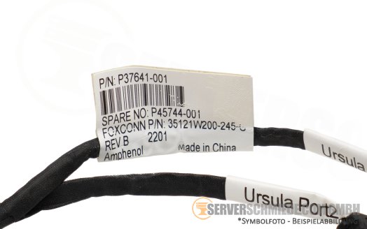 HP 8cm SAS Kabel cable 1x SFF-8087 gerade to 2x SATA gerade DL360 Gen10 Plus P37641-001