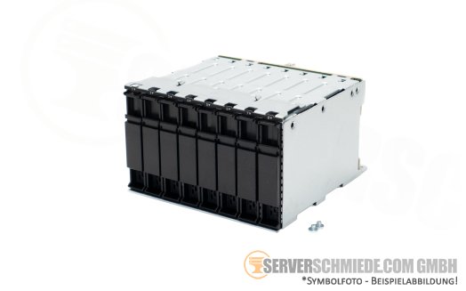 HP 8x 2,5" SFF U.3 NVMe 24G SAS Tri-Mode x1 drive Kit DL380 DL385 Gen10 Plus Gen11 Gen12 P75740-B21 backplane + cage +NEW+