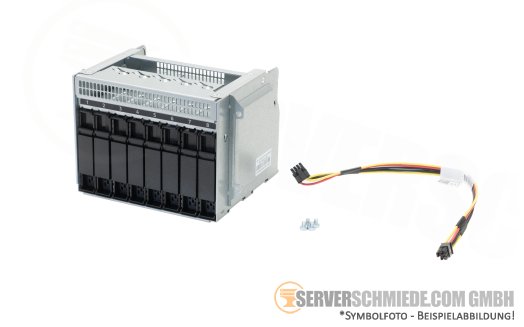 HP 8x 2,5" SFF U.3 NVMe SAS 24G x4 Tri-Mode Cage with Backplane ML350 Gen12 P72316-B21 +NEW+