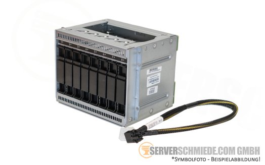 HP 8x SFF Drive Cage Kit inkl. SAS backplane with power cable ML110 ML350 Gen10 874568-B21 +NEW+