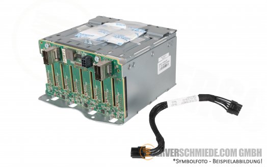 HP 8x SFF HDD Drive 2. Cage Expansion Kit incl SAS 2,5" Backplane and Power Cable ML350 Gen9 DL380 Gen9 Gen10 747592-001 747560-001