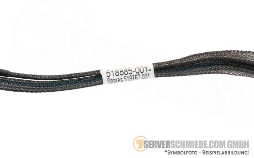 HP 90cm LTO 5 Kabel 1x SFF-8087 gerade -- 1x SFF-8087 gerade 90cm 1x SAS/SATA gerade 75cm 51888-001