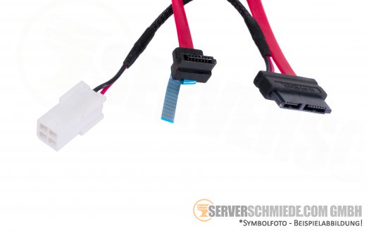 HP 90cm Optical Drive Power Cable 1x SATA 1x SATA winkel 1x 4-pin for DL120 ML350 Gen9 773203-001