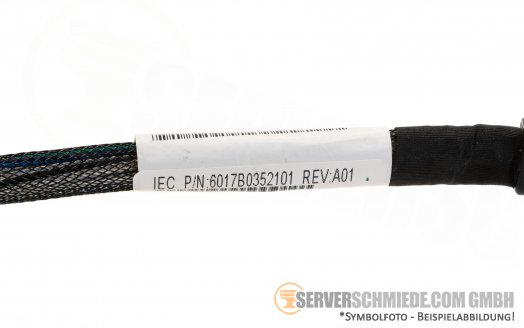 HP 90cm SAS Kabel 1x SFF-8087 gerade 1x SFF-8087 winkel 672241-001