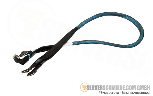 HP 90cm SAS NVMe cable 4x SFF-8654 DL380 DL560 Gen10 riser U.2 SFF NVMe cage 876558-001