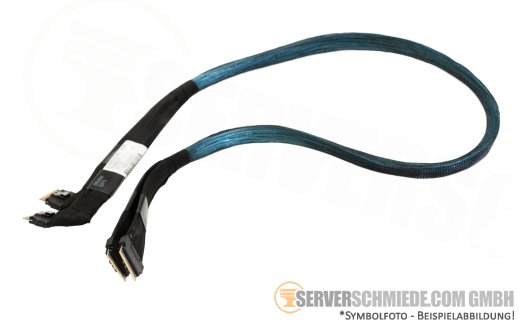 HP 90cm Slim SAS NVMe cable SFF-8654 DL560 Gen10 B2P3+B2P4 to Riser-2 Port 1B+2B 869968-001
