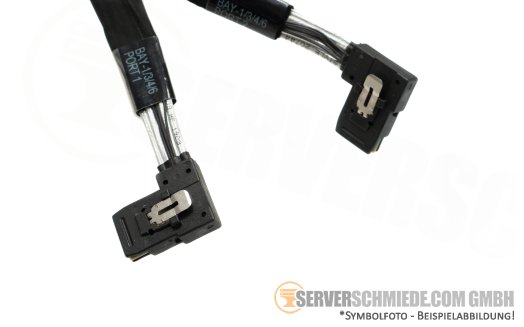 HP 95cm SAS Kabel cable 2x SFF-8087 winkel to 2x SFF-8087 gerade DL580 Gen10 870489-001