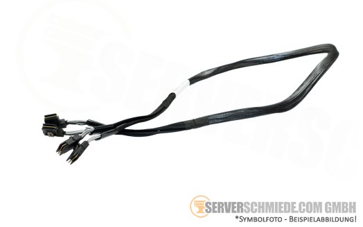 HP 95cm SAS Kabel cable 2x SFF-8087 winkel to 2x SFF-8087 gerade DL580 Gen10 870489-001