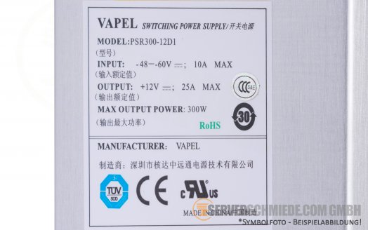 HP Aruba 300W DC Netzteil PSU JC090A 5800 5820X Switch Gleichstrom