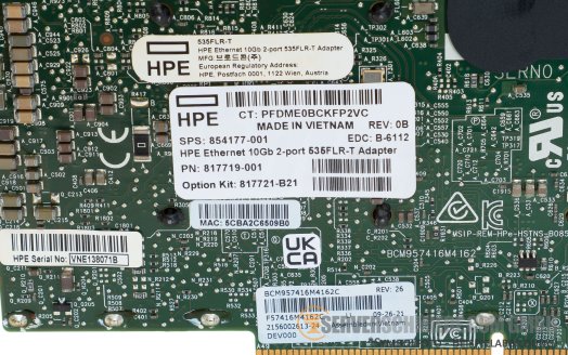 HP BCM57416 2x 10GbE copper RJ-45 535FLR-T Network LAN Ethernet FlexibleLOM Controller Adapter 817721-B21 -vmware 8 Server 2022-
