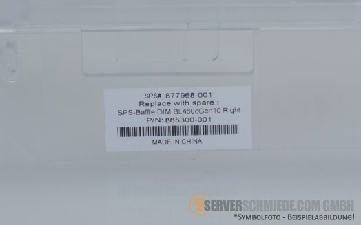 HP BL460c Gen10 865300-001 Airflow rechts