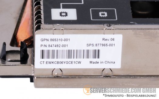 HP BL460c Gen10 Heatsink CPU 2 Kühler 877965-001 847492-001