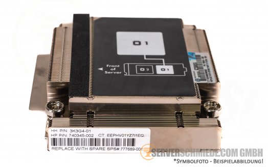 HP CPU 1 High Performance Heatsink CPU Kühler 120W to 145W BL460c Gen9 740345-002