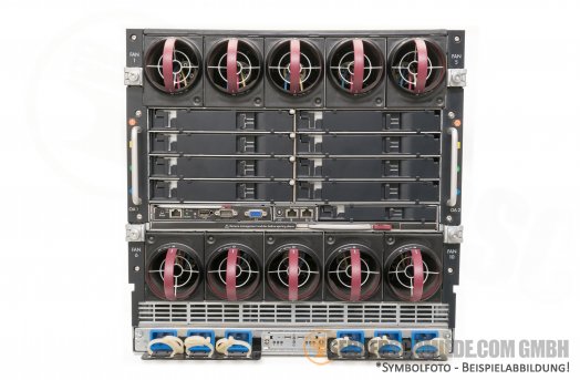 HP Blade System HP C7000 G3 Platinum Blade Server Chassis Enclosure 681844-B21 6x 2400W High Efficiency PSU 10x FAN 2x OA modules