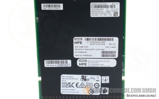HP Broadcom BCM57412 2x 10Gb SFP+ OCP3 Network LAN Ethernet Controller Gen10 Plus Gen11 P26256-B21 +NEW+