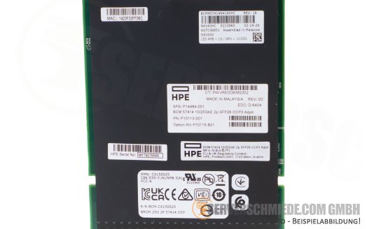 HP Broadcom BCM57414 2x 10/25 Gb SFP28 OCP 3.0 Controller Gen10 Plus Gen11 P10115-B21 +NEW+