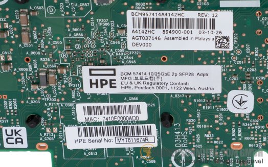 HP Broadcom BCM57414 2x 10 / 25GbE Network Ethernet Controller PCIe x8 P26262-B21   RDMA RoCE +NEW+