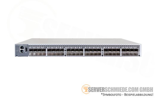 HP Brocade 6510 QR481B SN6000B 48-Port 48x 16Gb FC FibreChannel SAN-Switch 48-Ports active 19" Rack PowerPack+