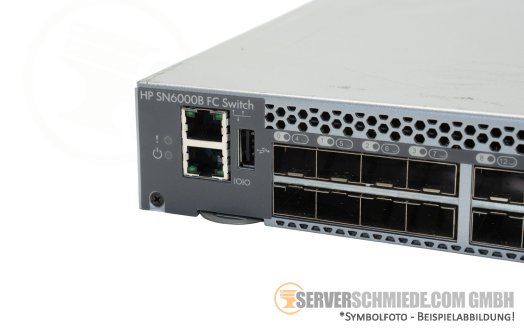 HP Brocade SN6000B 48-Port 16Gb FC FibreChannel SAN-Switch 36-Ports active 19