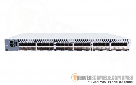 HP Brocade 6510 QR481B SN6000B 48-Port 48x 16Gb FC FibreChannel SAN-Switch 48-Ports active 19" Rack PowerPack+