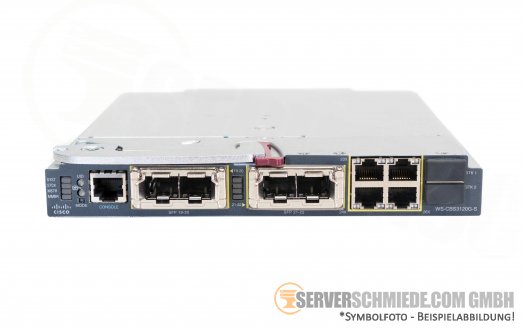 HP C7000 Cisco Catalyst Blade Switch 3120G 64 MB Flash 256 MB DDR SDRAM 4x RJ-45 1x Console 4x SFP