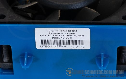 HP Chassis Fan Lüfter Gehäuselüfter ML30 Gen9 820290-B21