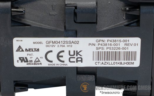 HP Chassis Fan Lüfter Gehäuselüfter Standard Performance max. 185W DL360 DL365 Gen11 P54697-B21 +NEW+