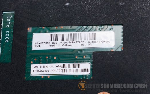 HP DL360 Gen10 rear bay SAS SATA Backplane 1x SFF 8087 875558-001