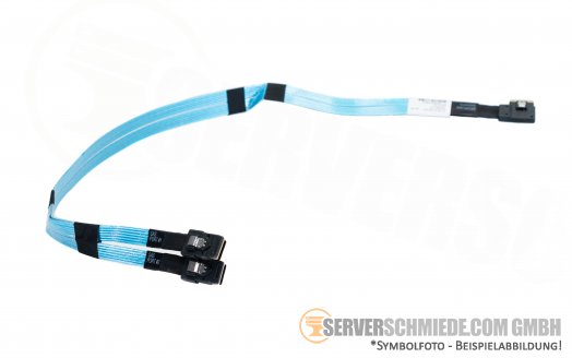 HP DL360 DL380 Gen10 70cm SAS / NVMe Kabel 1x SFF-8654 winkel 2x SFF-8087 gerade 869675-001