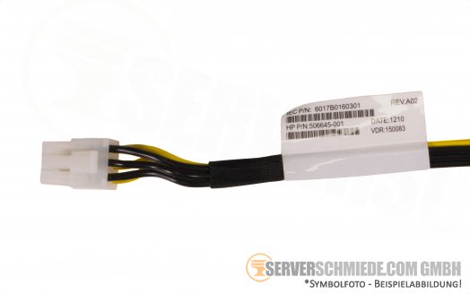 HP DL360 G6 G7 SAS Backplane Power cable 6-pin 25cm 532393-001 506645-001
